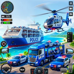 Ikon Police Transport Truck Driving